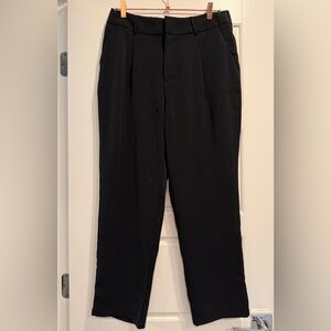 Halara High Waisted Pocket Solid Work Tapered Pants Womens Large Career Office